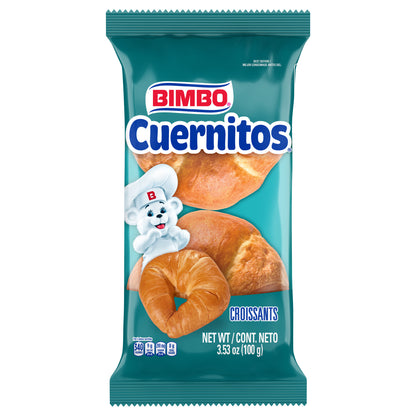 Croissants simples Bimbo Cuernitos, paquete de 2, 100 g