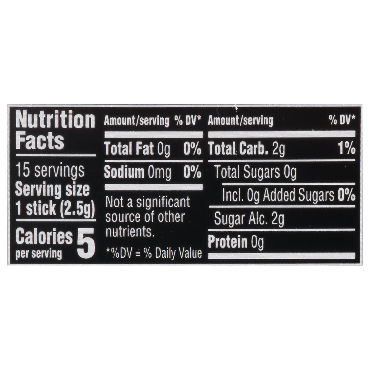 5 Sugar Free Peppermint Cobalt Gum 15 ea