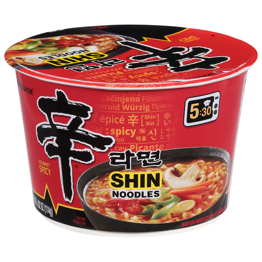 Fideos Shin picantes gourmet Nongshim de 114 g