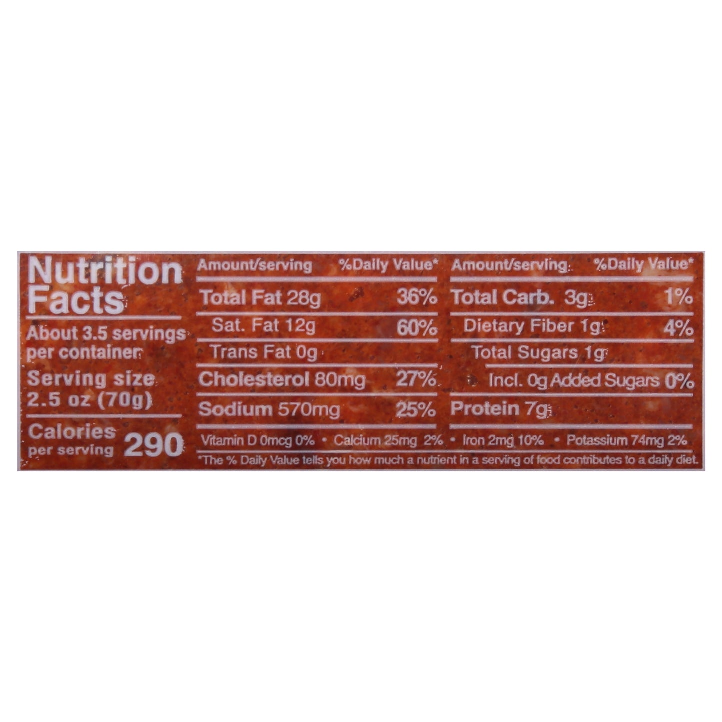 Cacique Chorizo ​​de Res Sin Gluten 9 oz