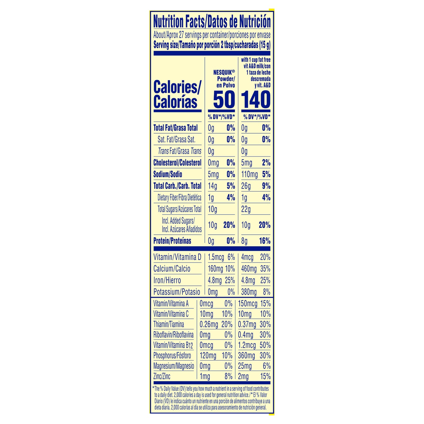 NESQUIK Polvo sabor fresa, bote de 14.1 oz