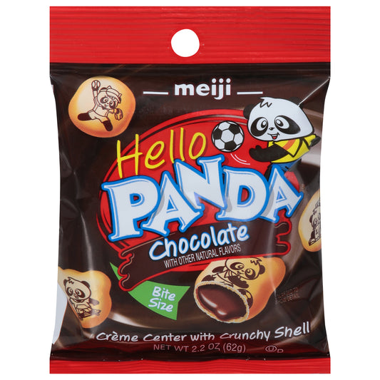 Galleta de chocolate Meiji Hello Panda, tamaño bocado, 62 g