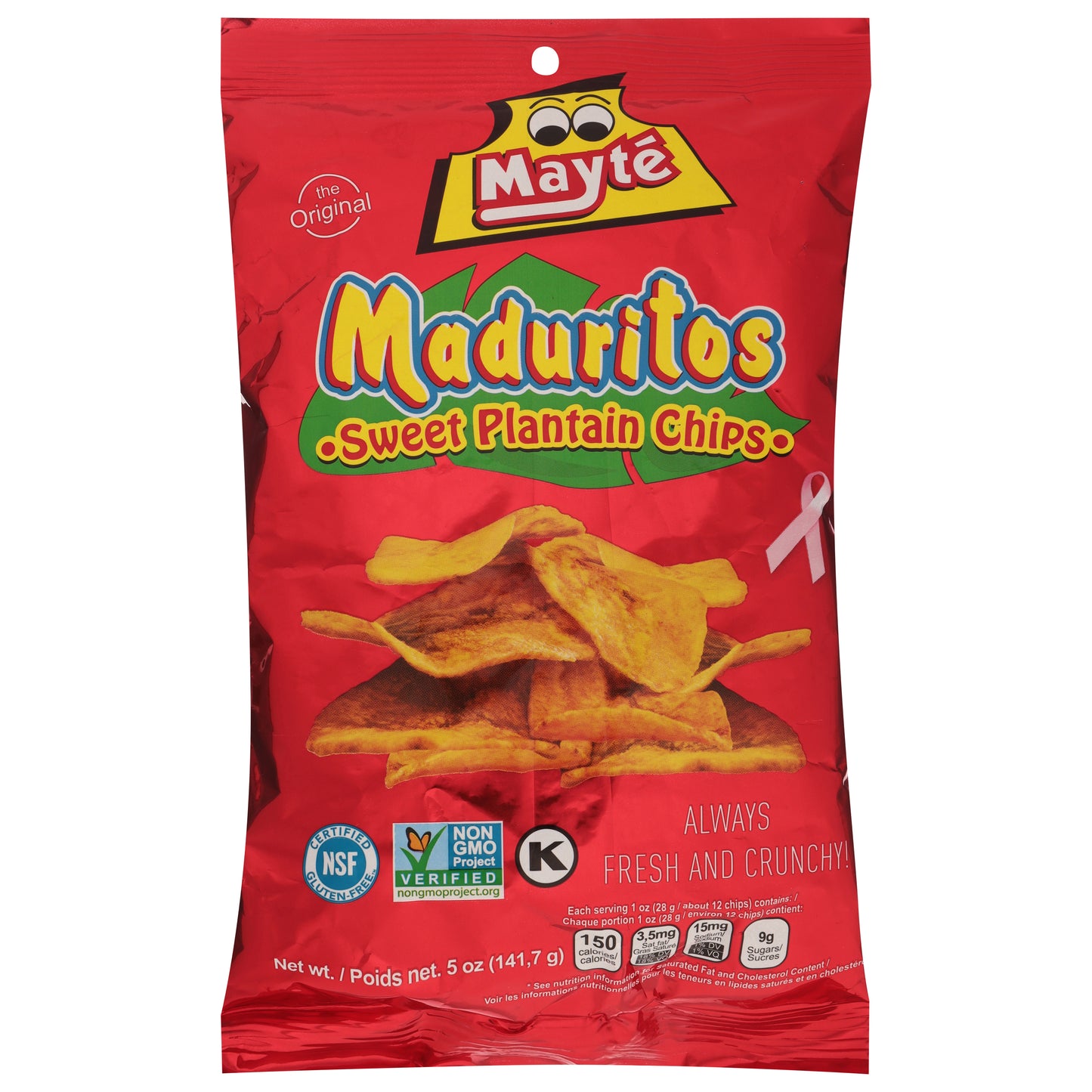 Chips de plátano dulce Mayte de 142 g