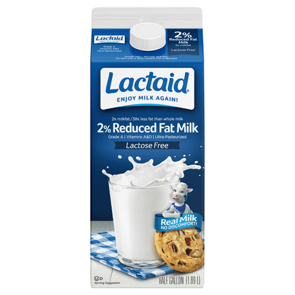 Leche Lactaid 2% reducida en grasa, 64 onzas