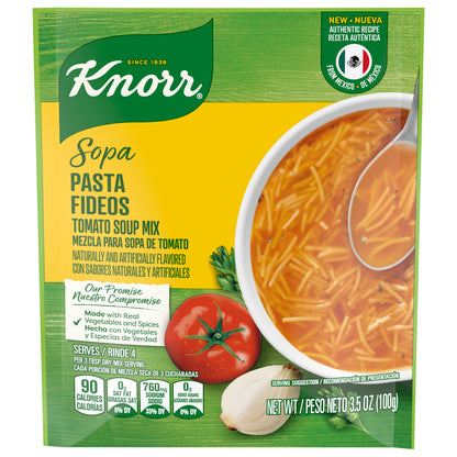 Mezcla para sopa/pasta Knorr, sopa de fideos con base de tomate, 99 g