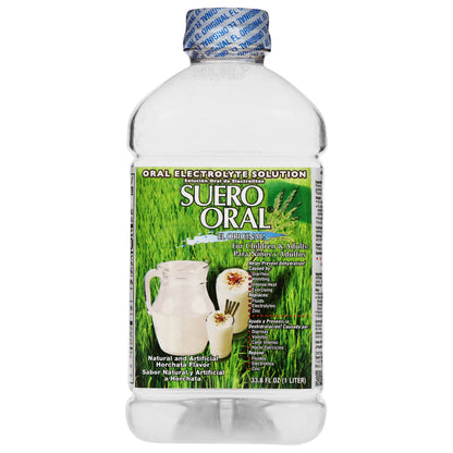 Suero Oral Horchata Flavor Oral Electrolyte Solution 33.8 fl oz