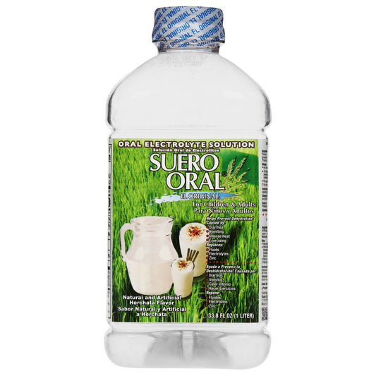 Suero Oral Horchata Flavor Oral Electrolyte Solution 33.8 fl oz