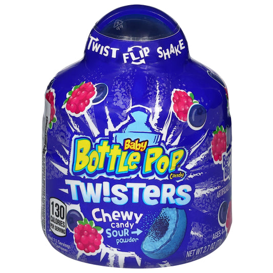 Baby Bottle Pop Twisters Chewy Berry Blast Candy 2.7 oz