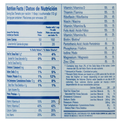 Mezcla para bebida de chocolate con leche Choco de 14.1 onzas