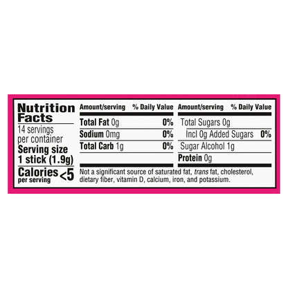 MONDELEZ GLOBAL LLC (SNACKS US) TRIDENT Chicle 14 unidades, paquete de 623749 516483 - TRIDENT Rediseño US - OLA 1 14 BARRITAS Inglés