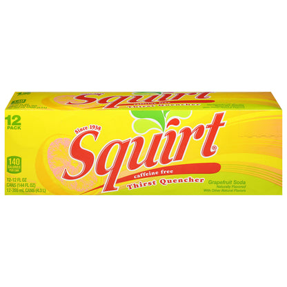 Refresco de toronja sin cafeína Squirt Thirst Quencher, 12 latas de 355 ml (12 onzas líquidas)