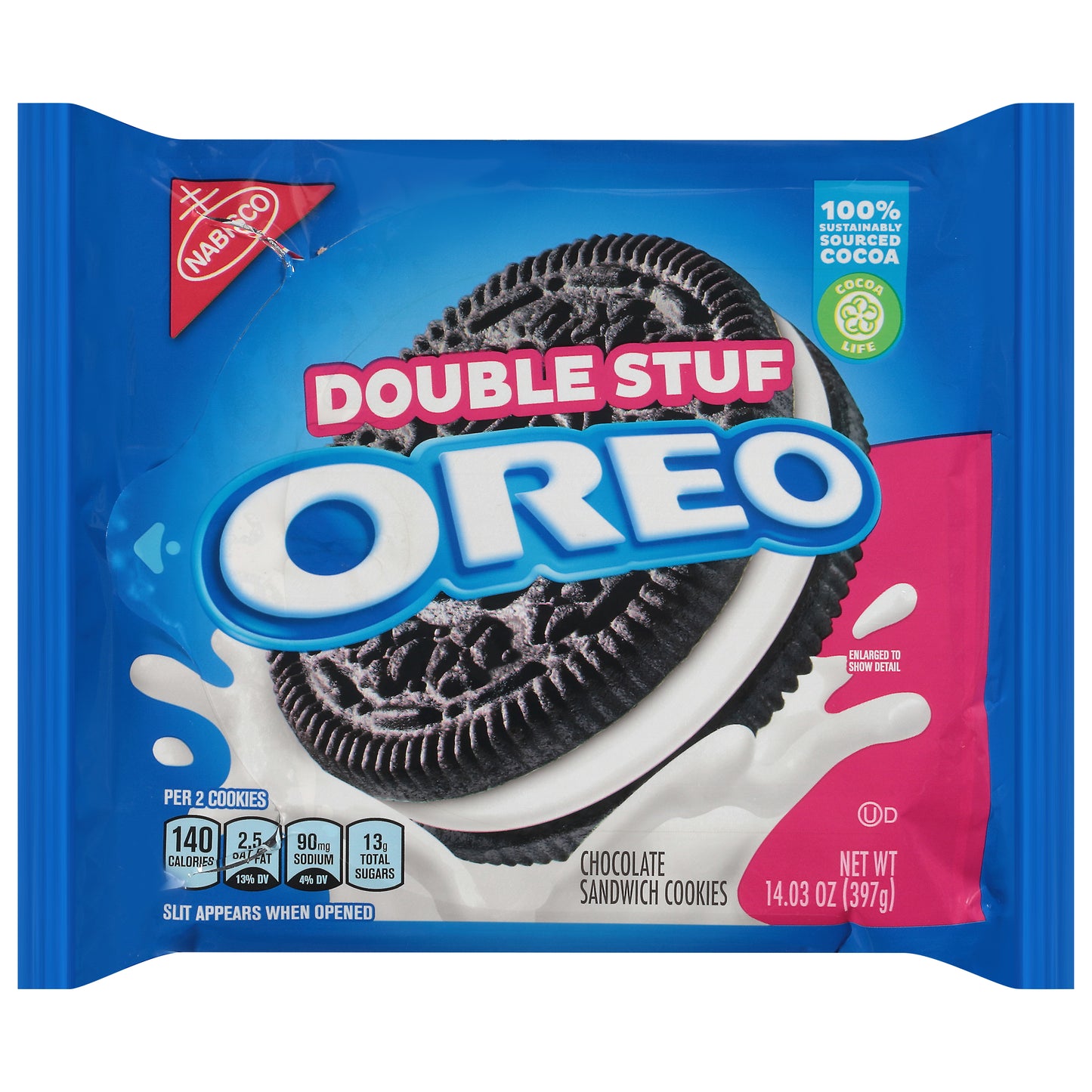 Galletas Oreo Double Stuf Chocolate Sandwich de 400 g
