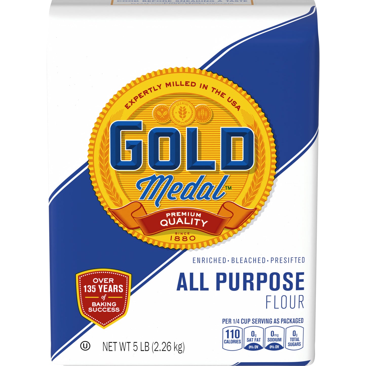 Harina multiusos Gold Medal, 5 libras.