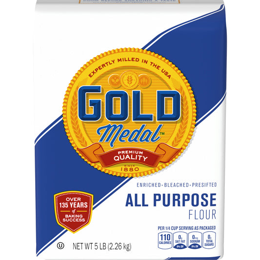 Harina multiusos Gold Medal, 5 libras.