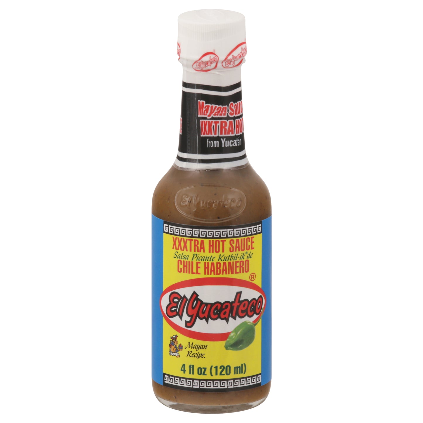 El Yucateco Xxxtra Chile Habanero Salsa Picante 4 fl oz