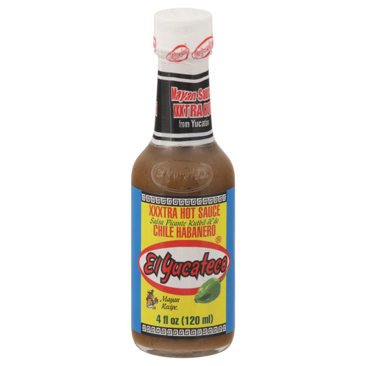 El Yucateco Xxxtra Chile Habanero Salsa Picante 4 fl oz