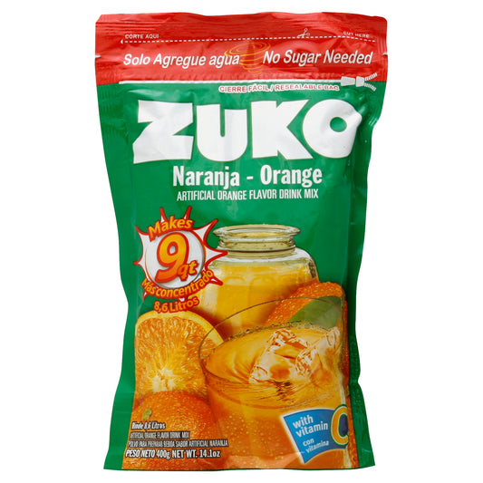 Zuko Mezcla para bebida de naranja 14.1 oz