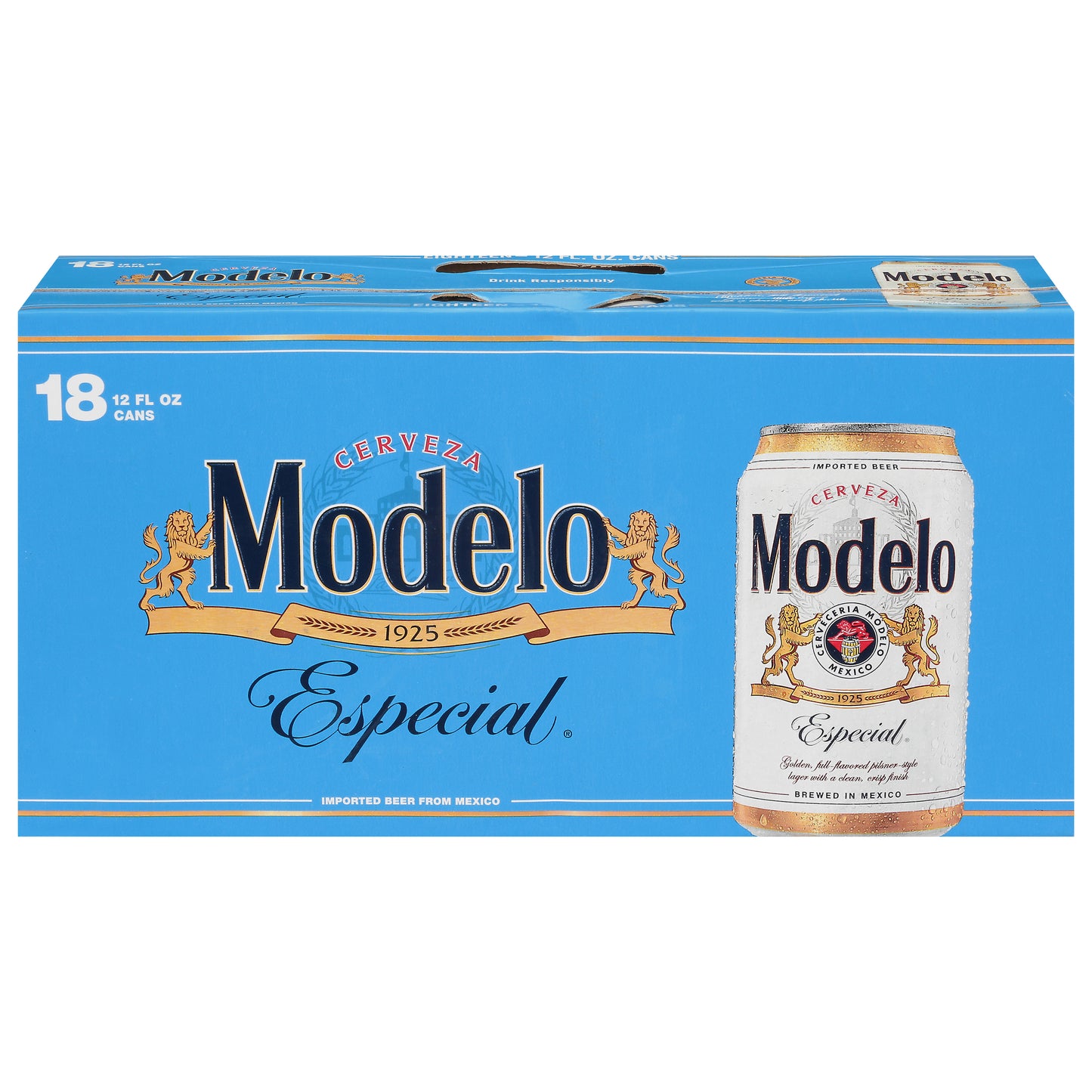 Cerveza Modelo Especial 18 Latas - 12 fl oz